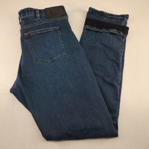 Eddie Bauer 36x36 | Dark Wash Straight Leg Black Fleece Lined Jeans